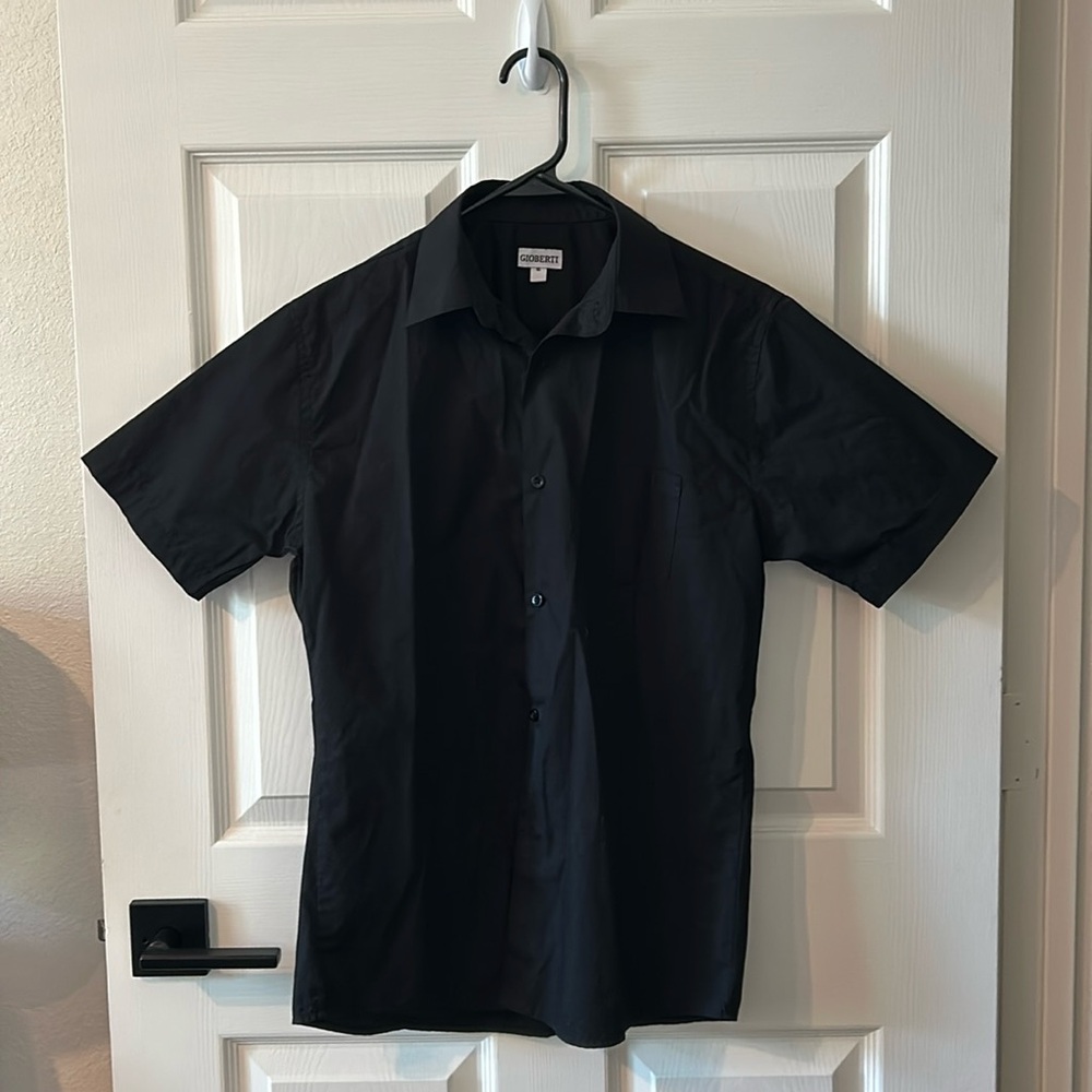 Boys collared shirt with pocket.